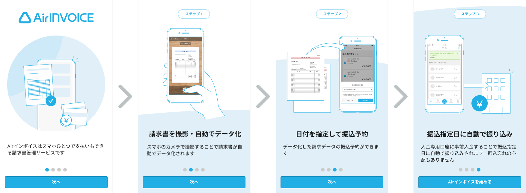 Airインボイス デモ画面